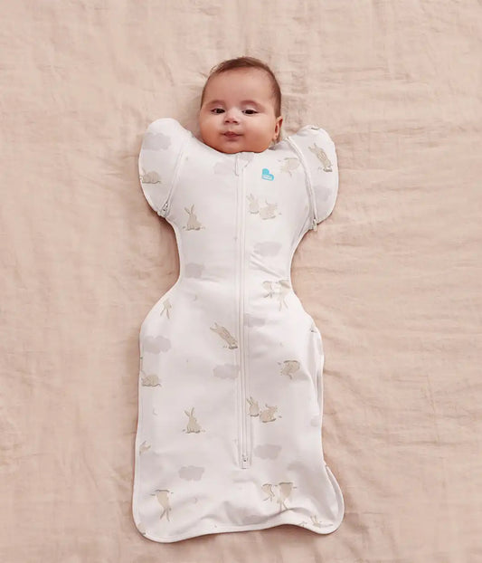 Swaddle Up™ 2-in-1 Transition Bag 1.0 TOG Cotton White Cloud Bunnies